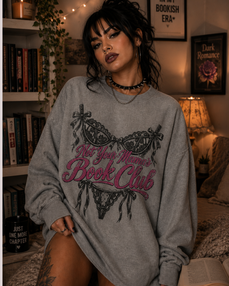 Not your mom's Crew-neck 🖤