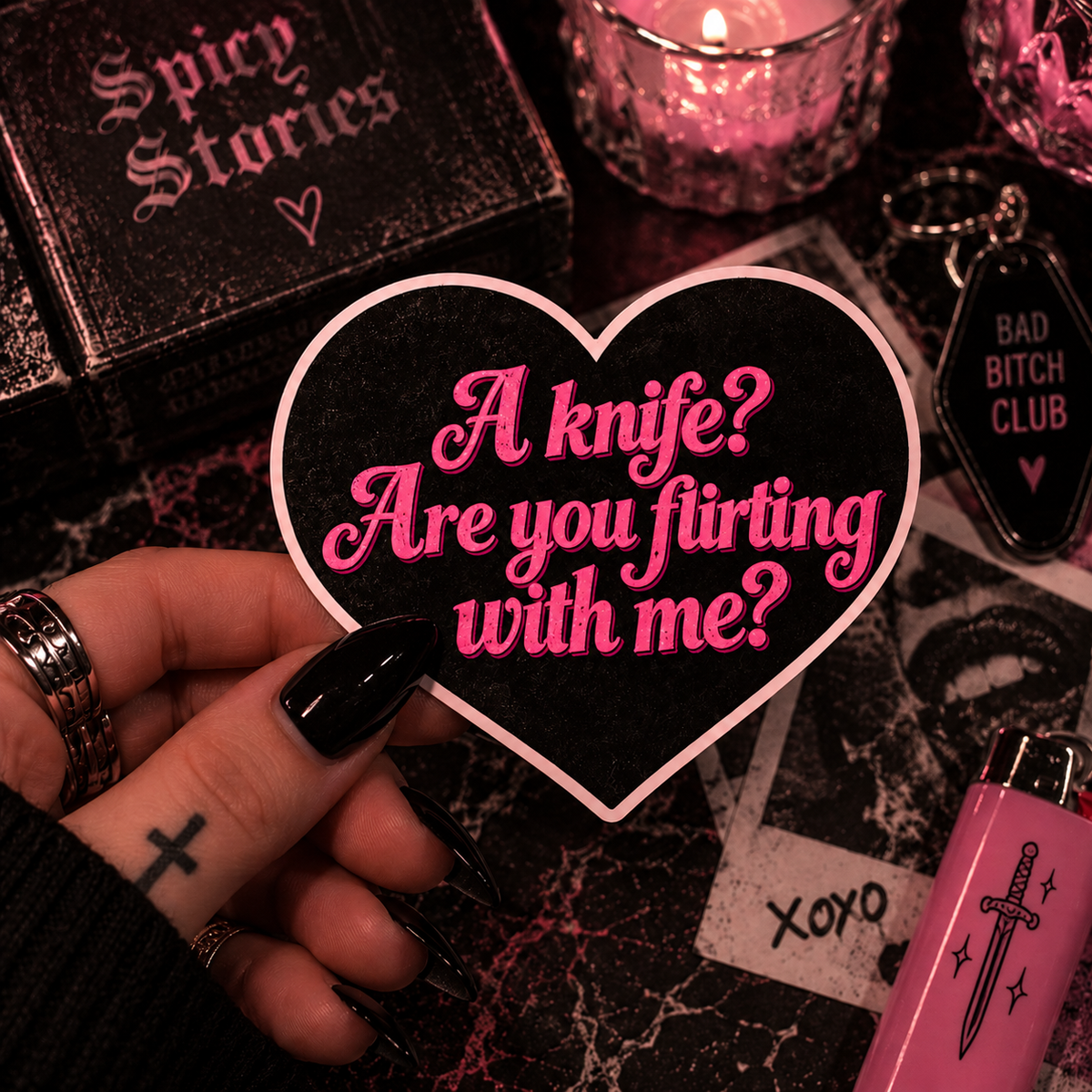 Flirting With Danger Sticker