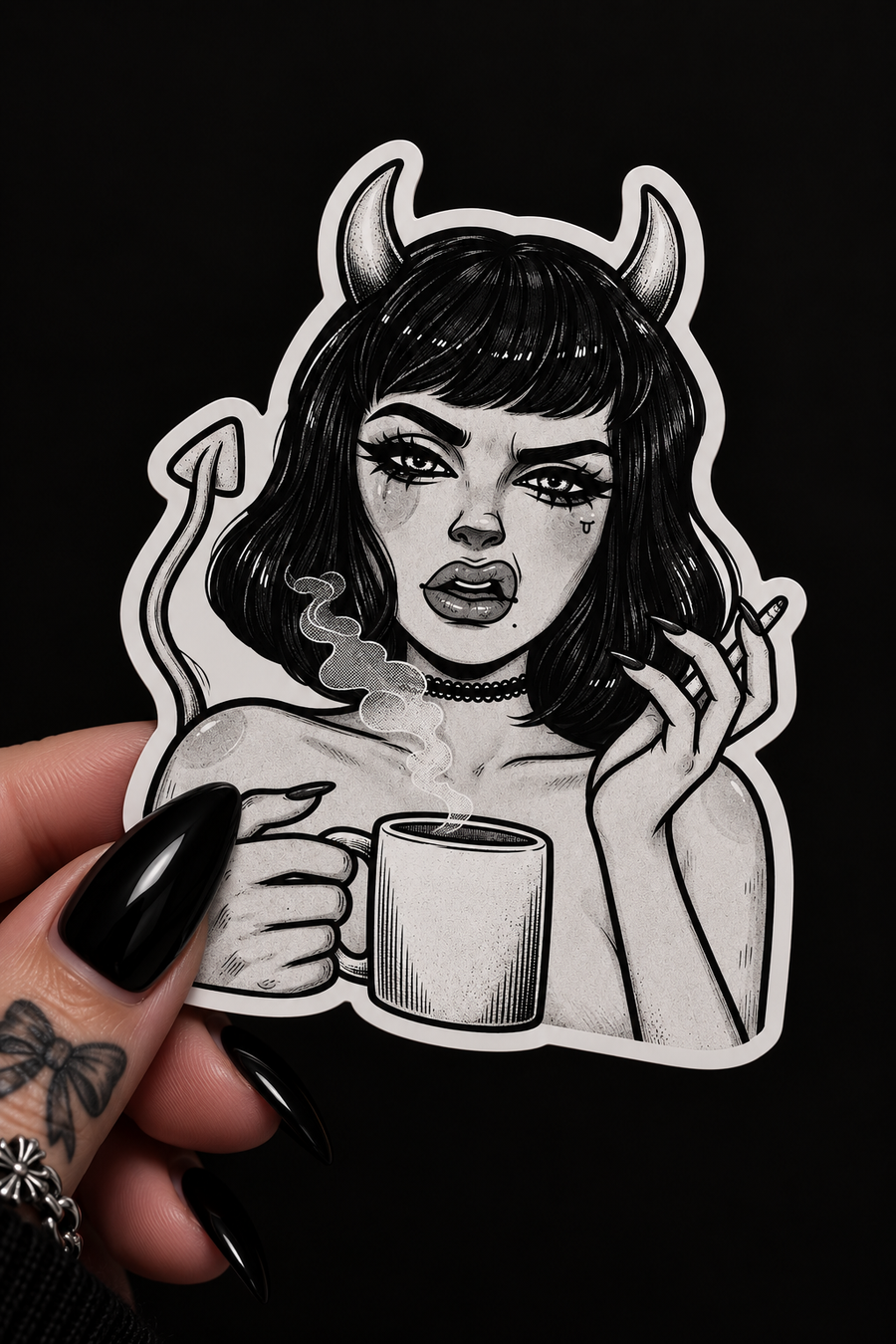 Hell Before Coffee Sticker