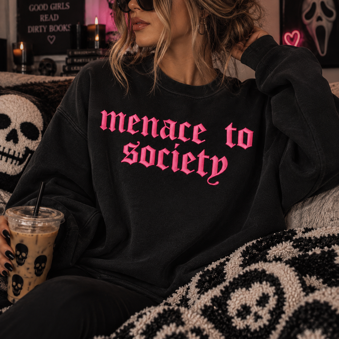 Public Menace Embroidery Crewneck
